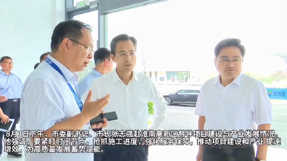 淮南市委副書記、市長張志強赴芯視佳調(diào)研指導硅基OLED項目建設