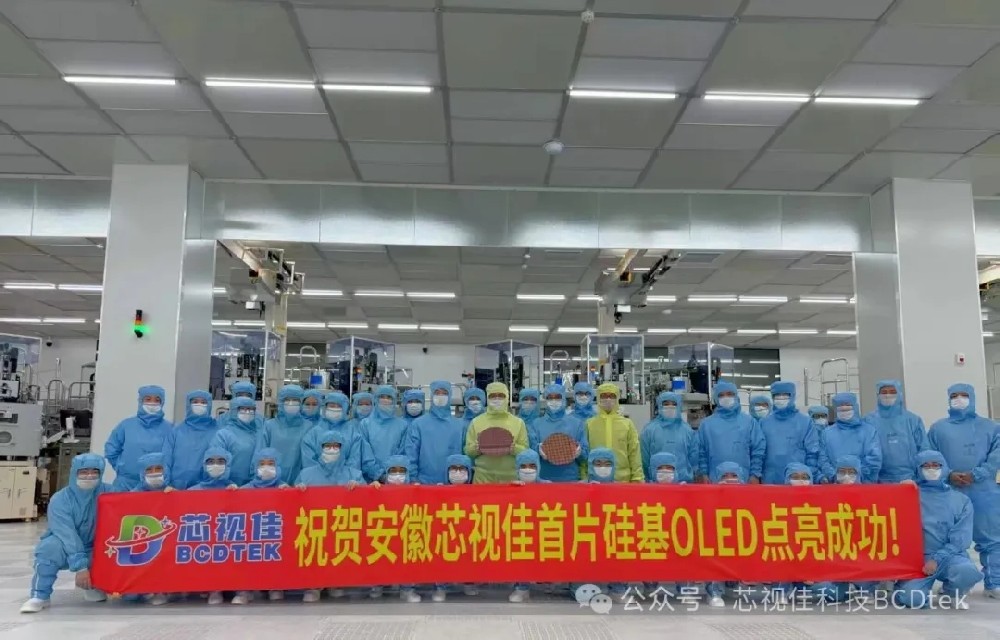 【喜報】芯視佳12英寸Micro OLED產線成功點亮